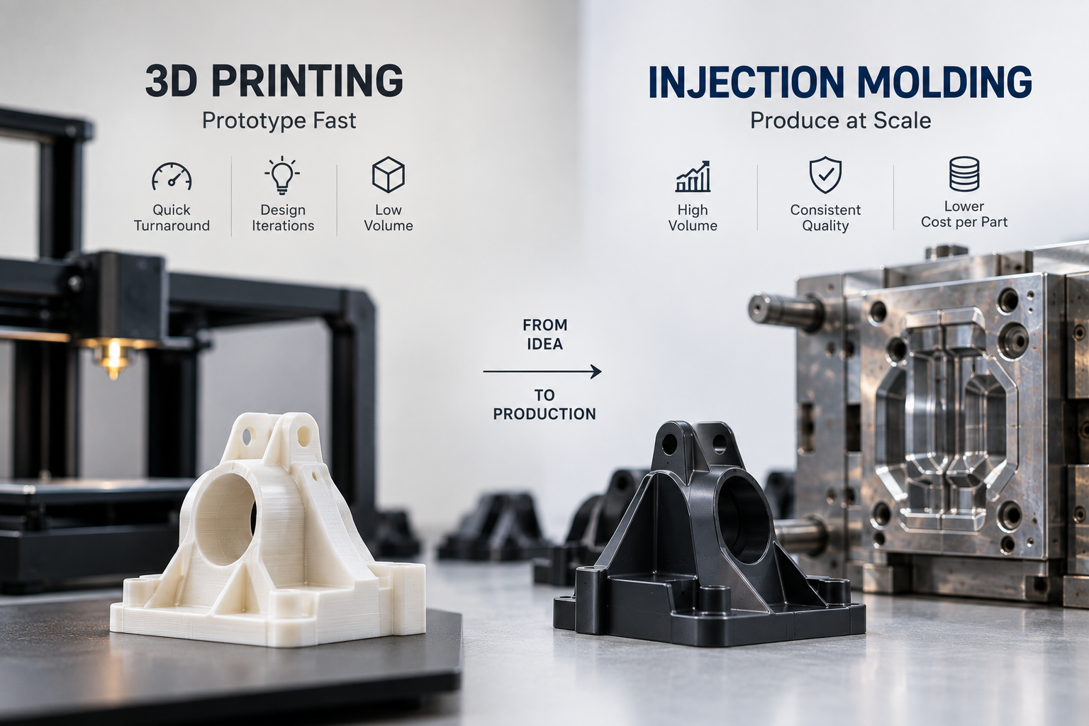 Injection Molding vs. 3D Printing: Which Is Right for Your Product?